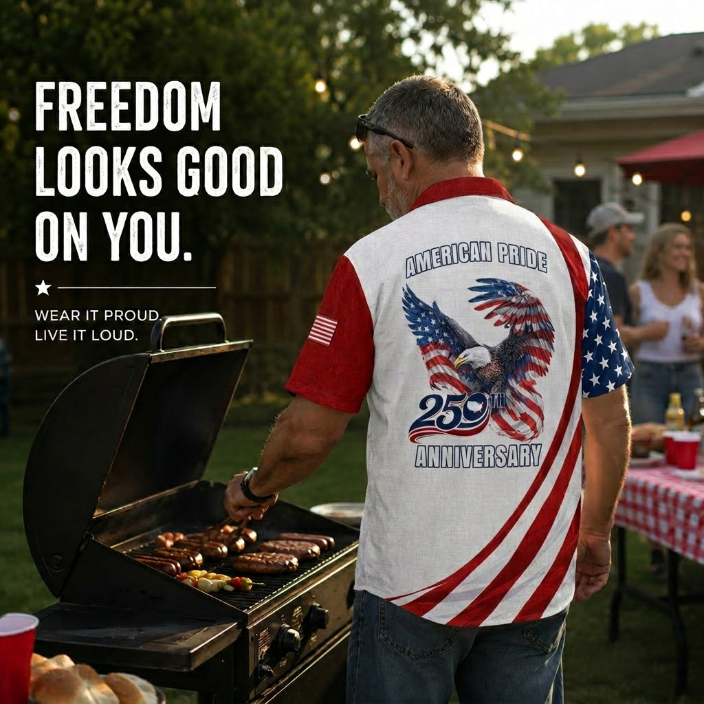 America 250 Years Of Freedom Hawaiian Shirt