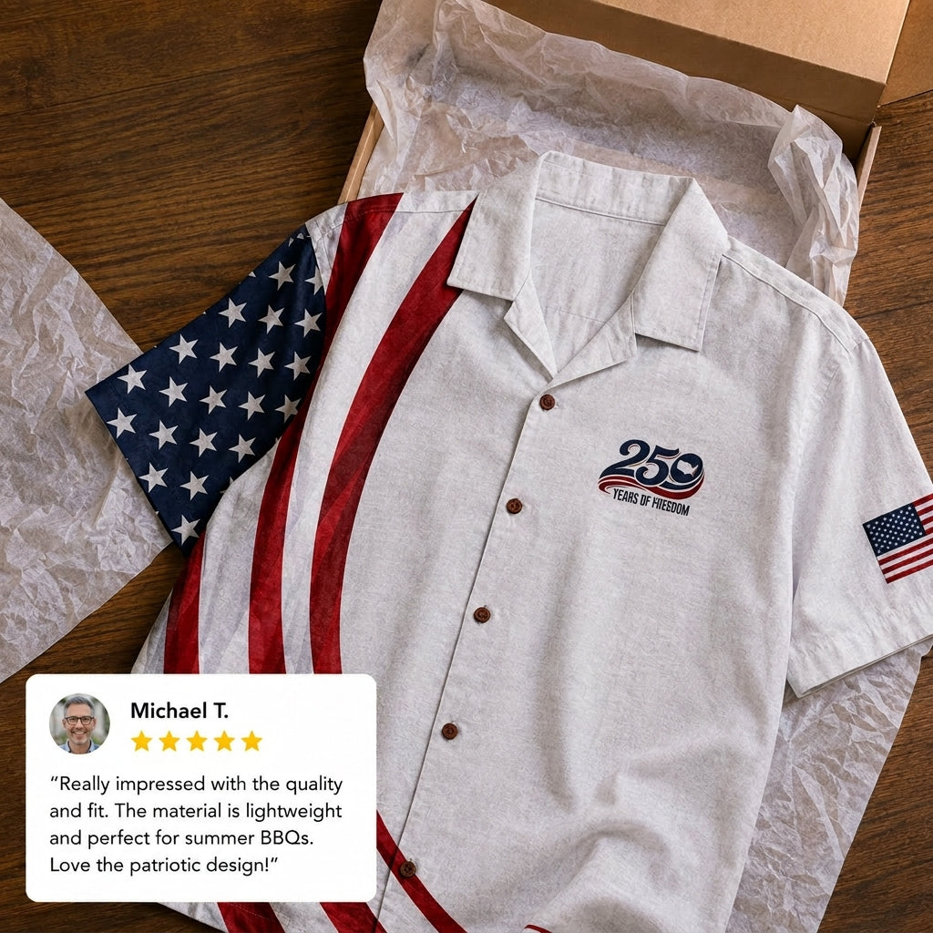 America 250 Years Of Freedom Hawaiian Shirt
